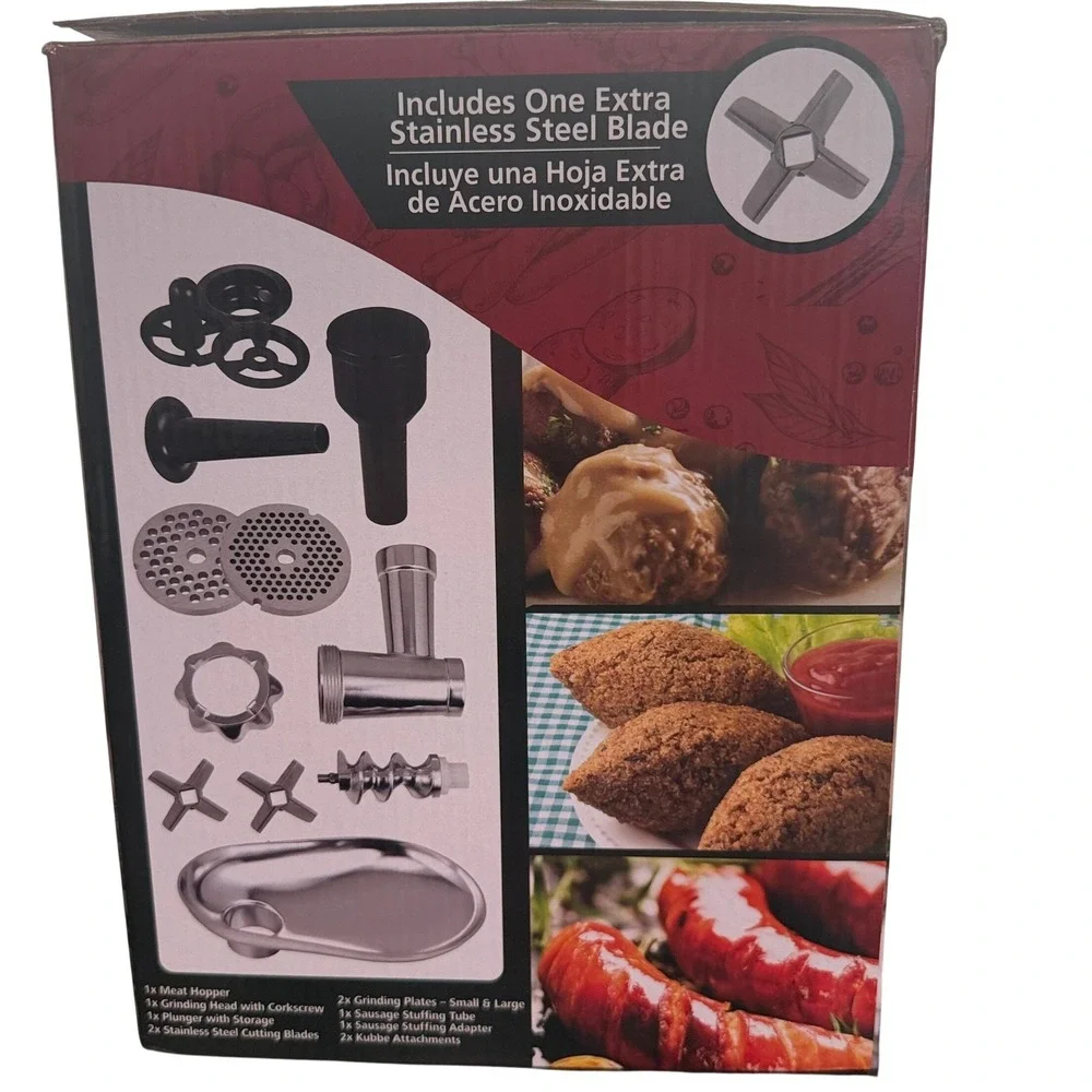 Brentwood MG-400BK Electric Meat Grinder & Sausage Stuffer 1200W Black